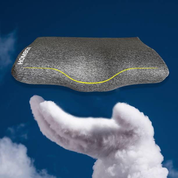 HOMBOX Cervical Neck Pillow for Pain Relief Sleep Cervical Pillow (Grey) Cervical Pillow