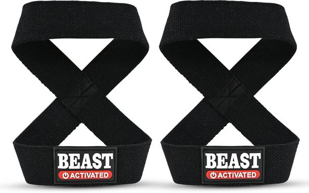 EasyHealth Professional Figure 8 Lifting Straps, Deadlift, Cotton For Gym Wrist Support