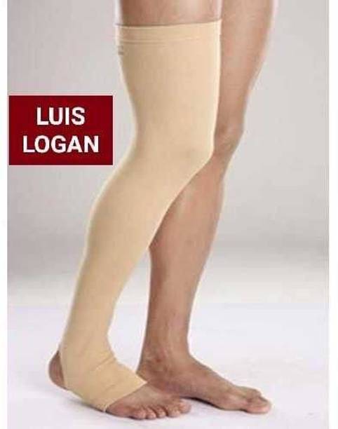 LUIS LOGAN Varicose Vein Stockings For Swollen, Tired, Aching Legs, Pain Relief (Beige,XL) Knee Support