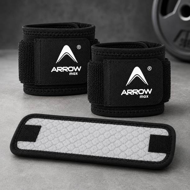 ArrowMax Professional Anti-slip Fitness (Black , pack of 2 ) Easy comfort Wrist Support