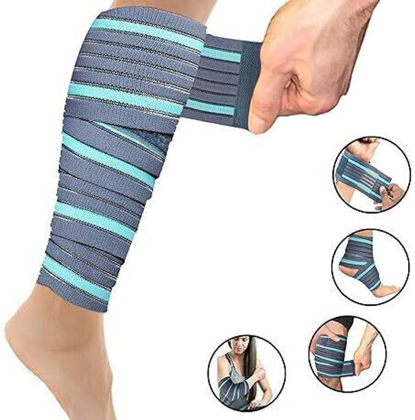 FITPUT Pack OF 2 Ankle Compression Wrap Support,Knee Brace Compression Bandage for Men Knee Support