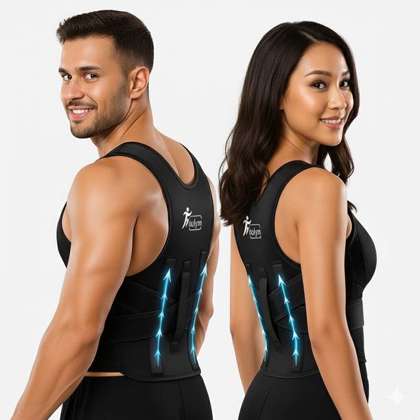 Fitolym Pain Relief Belt for Men and Women with shoulder back support Posture Corrector