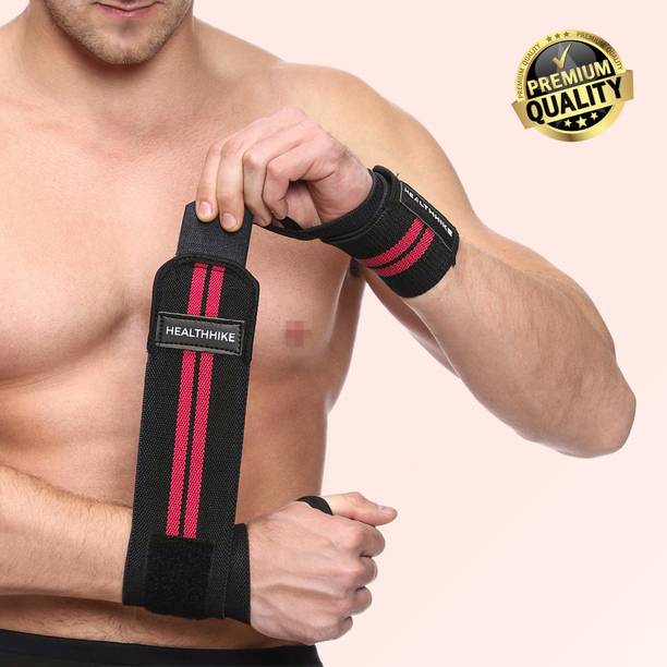 HealthHike Supporter for Gym, Adjustable Hand Wrap, Strap/Band for WeightLifting Men Women Wrist Support