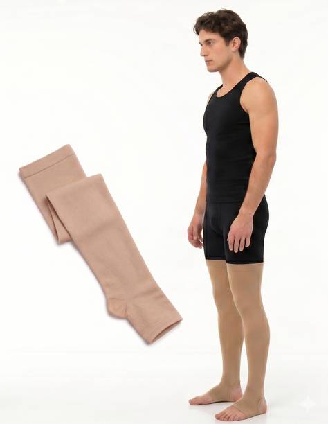 HAZEFIT Stockings for varicose veins / calf support / leg band for pain relief Knee Support