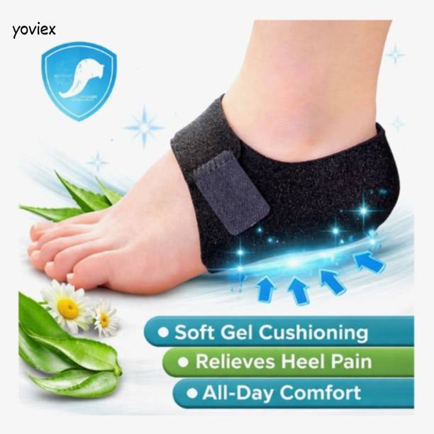 Yoviex Daily Foot Care Support Heel Cushioning Gel Pads Soft Gel Cushioning Heel Support