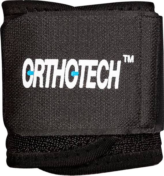 Orthotech OR-5110 Neoprene Wrist Support Band for Gym Lifting Weights | Black (Pack of 2) Wrist Support