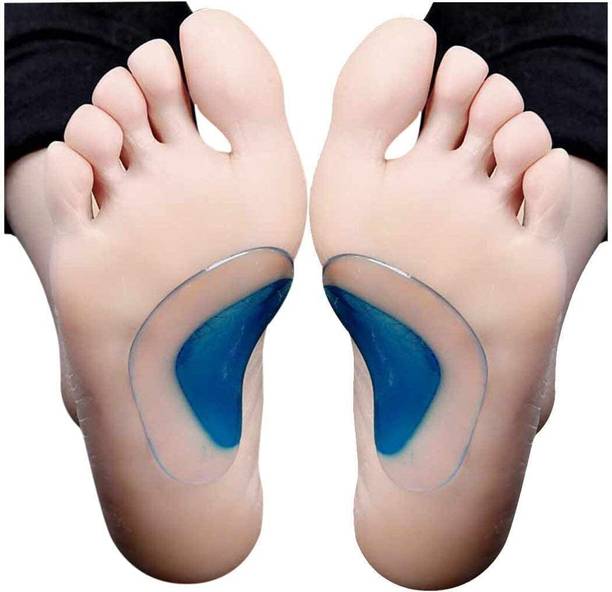 BRIZELLA Gel Arch Support Insole Fit for Flat Feet & Plantar Fasciitis Orthotic Arch Pads Heel Support