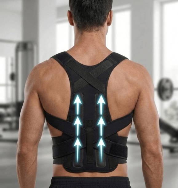 Sanjolie Posture Corrector Belt for Men & Women Adjustable Back Shoulder Support- Posture Corrector