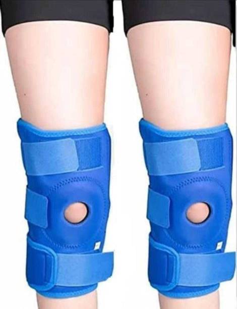 Linefaily Hinged Knee Brace for Knee Joint Pain Relief Functional | Blue 1 Pair| Knee Support