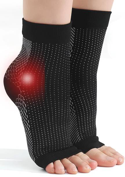 ecosync Bamboo Cotton Ankle Pain Relief Socks for Men & Women, Compression Socks Foot Ankle Support
