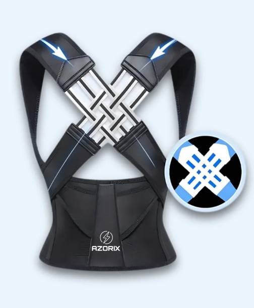 AZORIX Posture Corrector Belt for Men & Women Back pain Relief Belt Posture Corrector