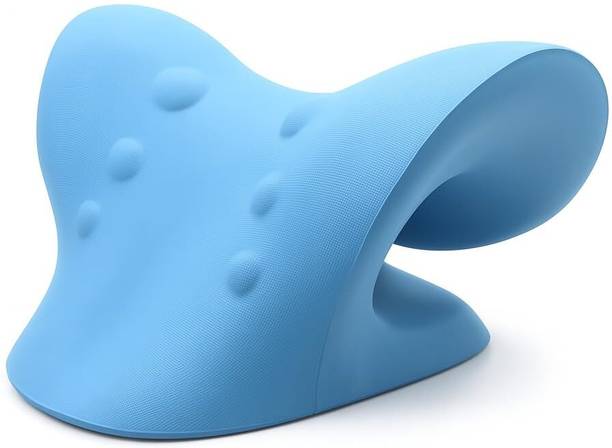 AW Enterprises 1pc Neck Relaxer Cervical Traction Device for Pain Relief Spine Alignment Pillow Neck Support