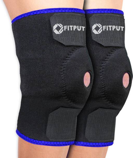 FITPUT Knee Cap Adjustable Compression Knee Support Braces for Knee Pain (PAIR) Knee Support