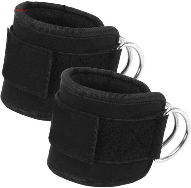 sachi sports Ankle Straps for Gym Cable Machines Attachment Workout With Heavy D-Ring Buckles Ankle Support