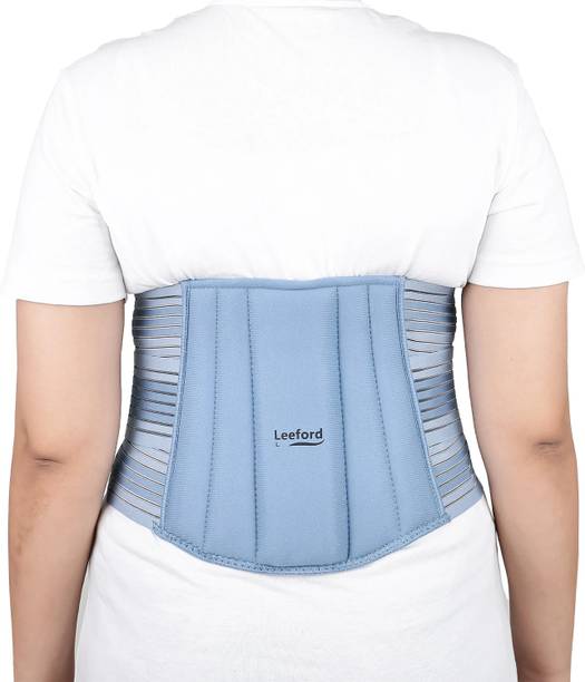 Leeford Lumbo Sacral Belt with Breathable Elastic| 100% Latex Free| Pack of 1- S Size for Back / Lumbar Support