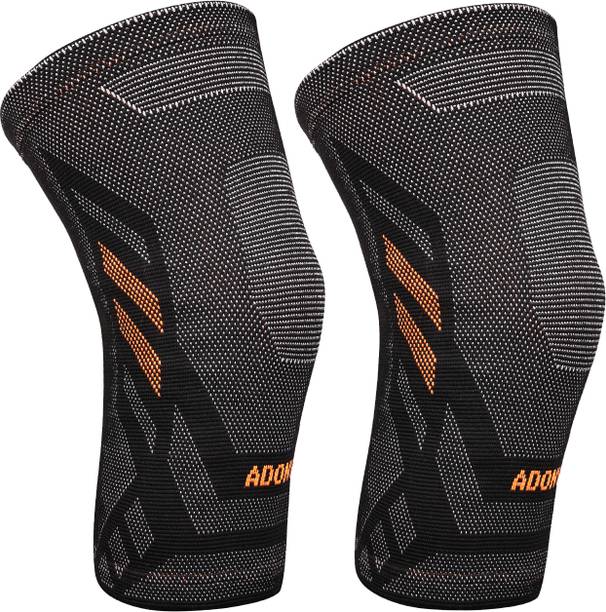 ADONYX Knee Braces for Knee Pain Women & Men - 2 Pack Knee Brace for Knee Pain Set Knee Support