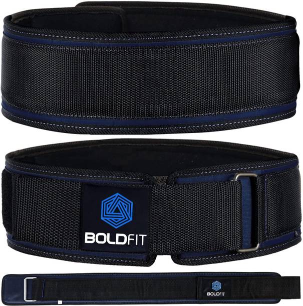 बोल्डफिट Gym Belt for Men Weight Lifting Belt Gym Exercise Belt Deadlift Workout Waist वेट लिफ्टिंग बेल्ट