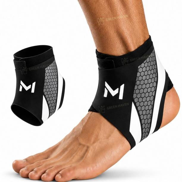 Green Haven Adjustable Ankle Support Brace for Men & Women for Sports, Running, Gym, Jogging Ankle Support
