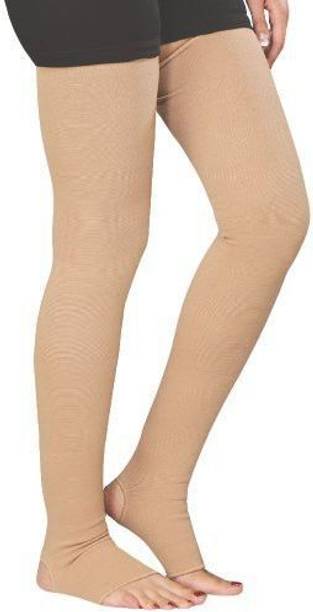 NUBICO NU Varicose vein Stocking Below Knee-For Pain and Swelling (BEIGE,L) Knee Support