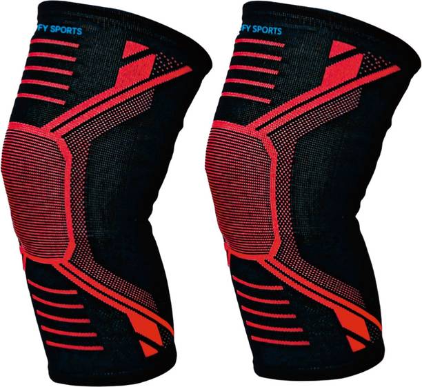 FY Sports 2 Pack Knee Brace, Compression Sleeve Support Unisex, Running,Gym, Hiking Knee Support