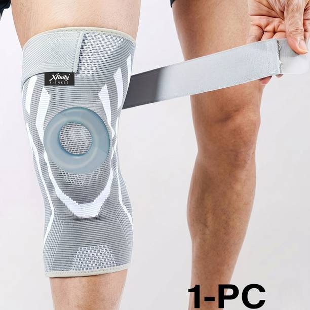 Xfinity Fitness Knee Cap Support single Compression Sleeve with Gel Pad & Adjustable Strap 1pc Knee Support
