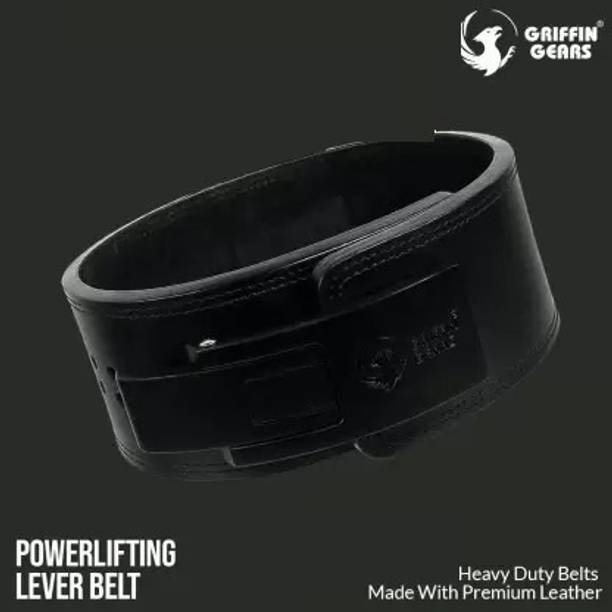 GRIFFIN GEARS Genuine Leather Durable Weightlifting / Power Lifting Belt 10MM (XL- 44''-50'') Back / Lumbar Support