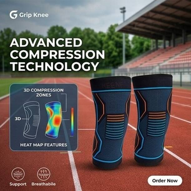 Hywore Breathable 3D Knit Knee Cap Compression Sleeve for Men & Women Fitness Knee Support