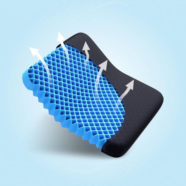 DN BROTHERS Sciatica Pain Back Pain Cushion Chair Pad with Non-Slip Cover(SQUARE SHAPE)D112 Cervical Pillow