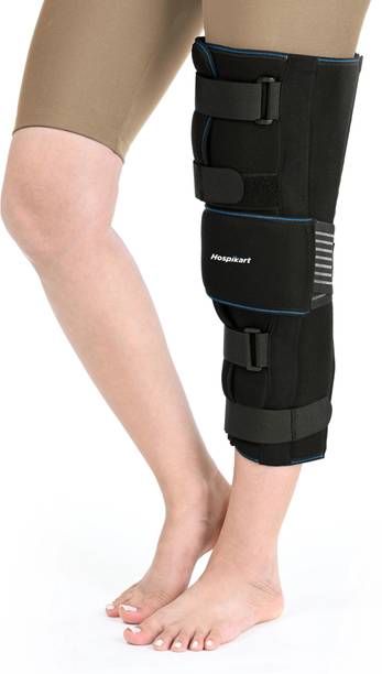 HOSPIKART Adjustable Knee Immobilizer Brace for Ligament Tear & Injury Recovery (Small) Knee Support