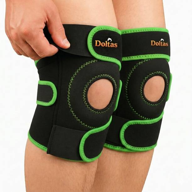DOLTAS Knee Cap Pair for Knee Pain Relief Support Comfortable Compression Free Size Knee Support