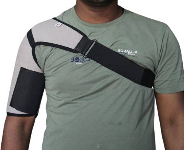 Medtrix Adjustable Right shoulder PREMIUM QUALITY NEOPRENE Shoulder Support Grey Black Shoulder Support