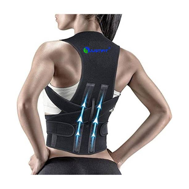 JUSTIFIT belt for men and women shoulder back support, back pain relief Posture Corrector
