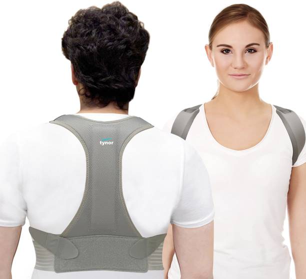 TYNOR Posture Corrector, Grey, Medium, 1 Unit Posture Corrector