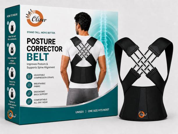 Oliver Posture corrector belt for men & women for back pain Full Body Back Support Posture Corrector