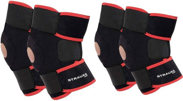 Strauss Adjustable Patella Knee Support | Knee Cap | Knee Brace| Knee Band (2 Pair) Knee Support