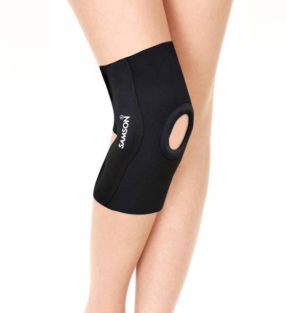 SAMSON Elastic Knee Support With Open Patella & Hinges-For Arthritis Injury Joint Pain Knee Support