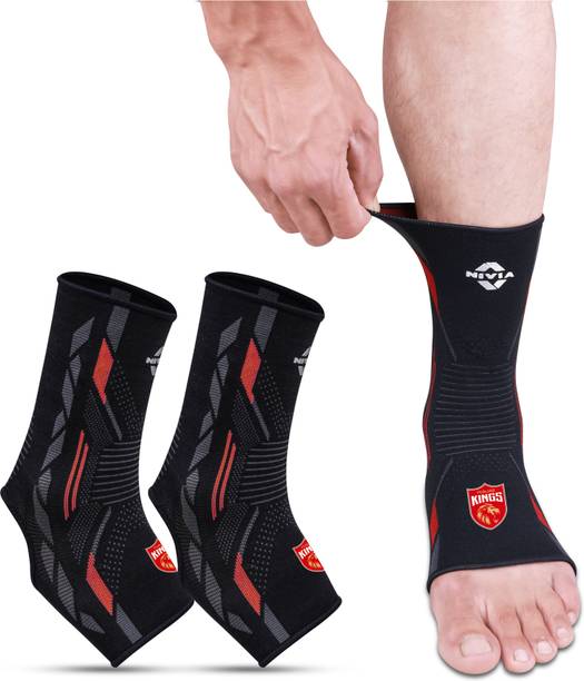NIVIA Knitted Ankle Support, Compression Fit Ankle Support