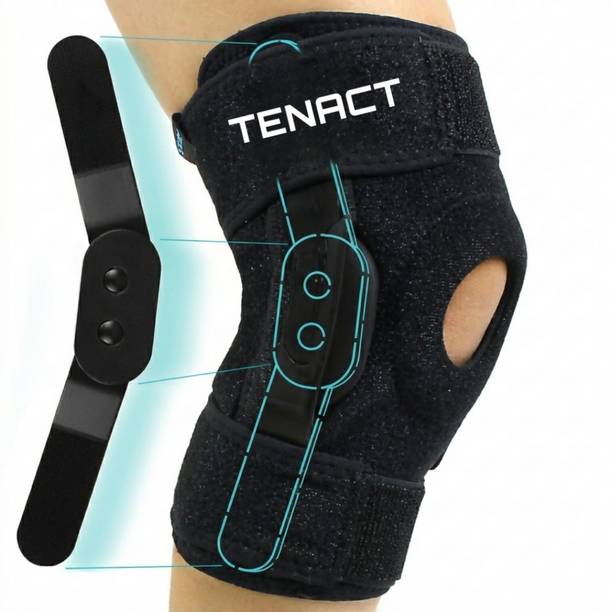 TENACT Heavy Duty Hinged Knee Brace for Sports Support, Weightlifting, and Running Knee Support