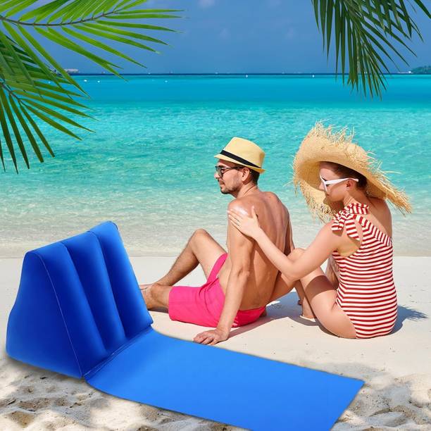 Clefairy Inflatable Beach Chair,Flocking Surface Inflatable Beach Cushion Supporter