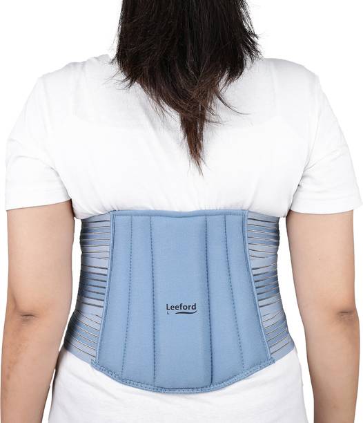 Leeford Lumbo Sacral Belt with Breathable Elastic| Extra Padded | Pack of 1- XL Size for Back / Lumbar Support