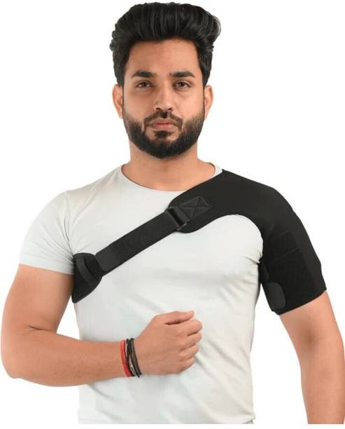 Ahs Products Shoulder Support Belt Adjustable Stretch Strap Wrap For Universal Shoulder Support