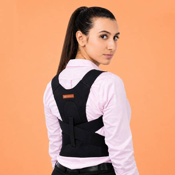 Malu Healthcare Posture Corrector Belt for Men & Women Back & Abdomen Support For Back Pain Posture Corrector