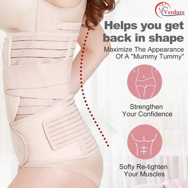 HouseOfCommon 3 in 1 Stomach Belt After Pregnancy (size L) 40 - 46 inches Abdominal Belt