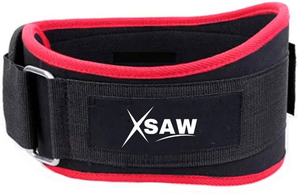 XSAW Weightlifting Gym Belt with PU-Foam Padded Comfort for Fitness Workout Back / Lumbar Support