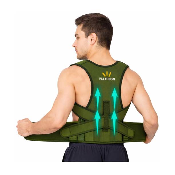PLETHEON Posture Corrector Belt For Men And Women For Back Pain Belt Posture Corrector