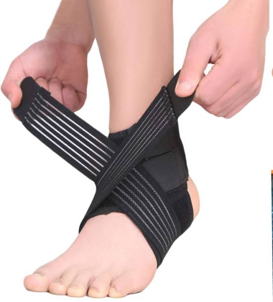 Leosportz Adjustable Ankle Support Brace, Breathable Neoprene Sleeve, Adjustable Wrap! Ankle Support