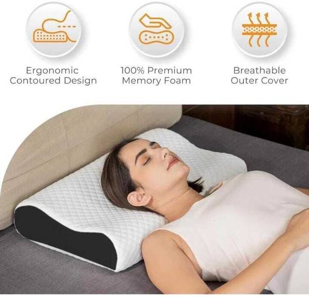 Aryamurti Contour Memory Foam Pillow, Stomached, Anti-Snoring, Side Sleepers Cervical Pillow