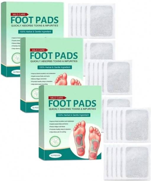 PALANTIR PACK OF 3 Mild Care Natural Detox Foot Pads for Foot Care & Relaxation Insole