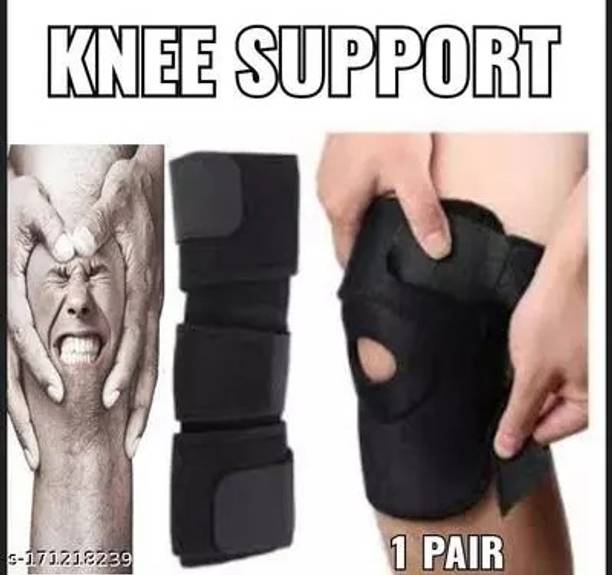 Mulkraj Ortho Knee Support(Men and Women) (Black)-155 Knee Support