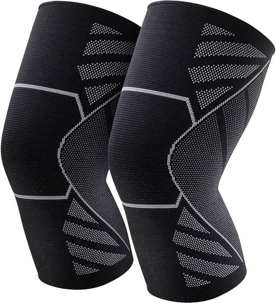 Verilux Leg Compression Sleeves for Men and Women Nylon Knee Support Breathable XL Size Knee Support